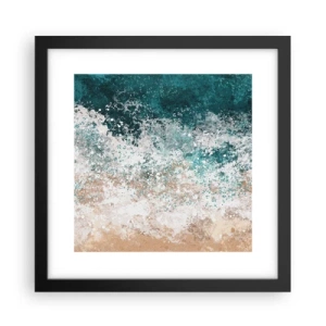Pôster com moldura preta - Histórias do mar - 30x30 cm
