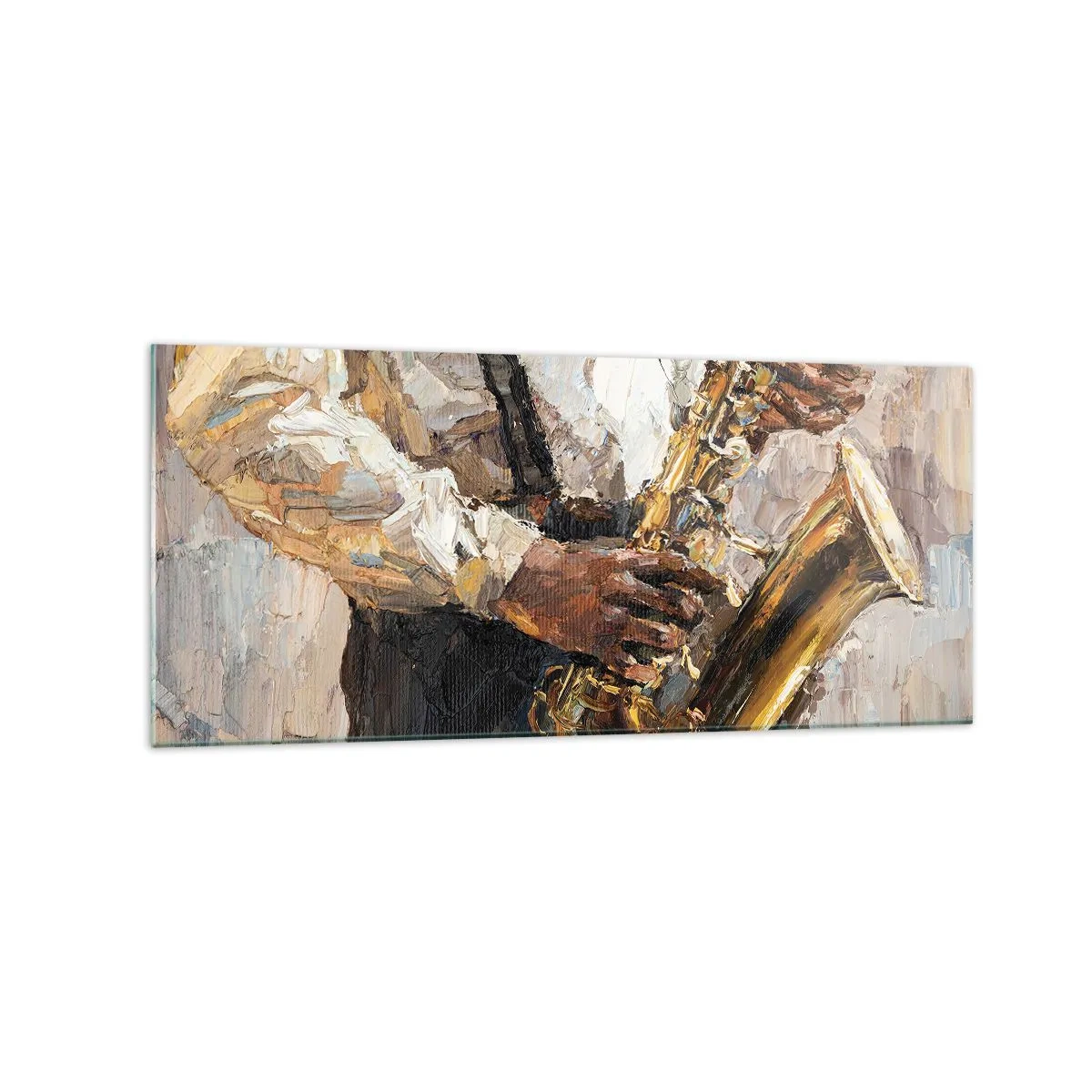 Quadro em vidro - Hora do solo - 120x50 cm