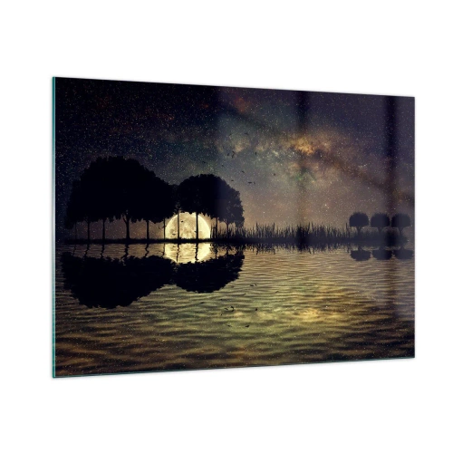 Quadro em vidro - Uma noite no Fim do Mundo - 100x70 cm