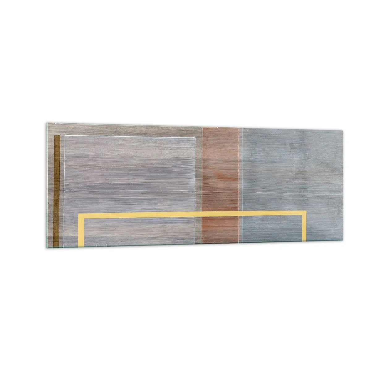 Quadro em vidro - Simples e calmo - 140x50 cm