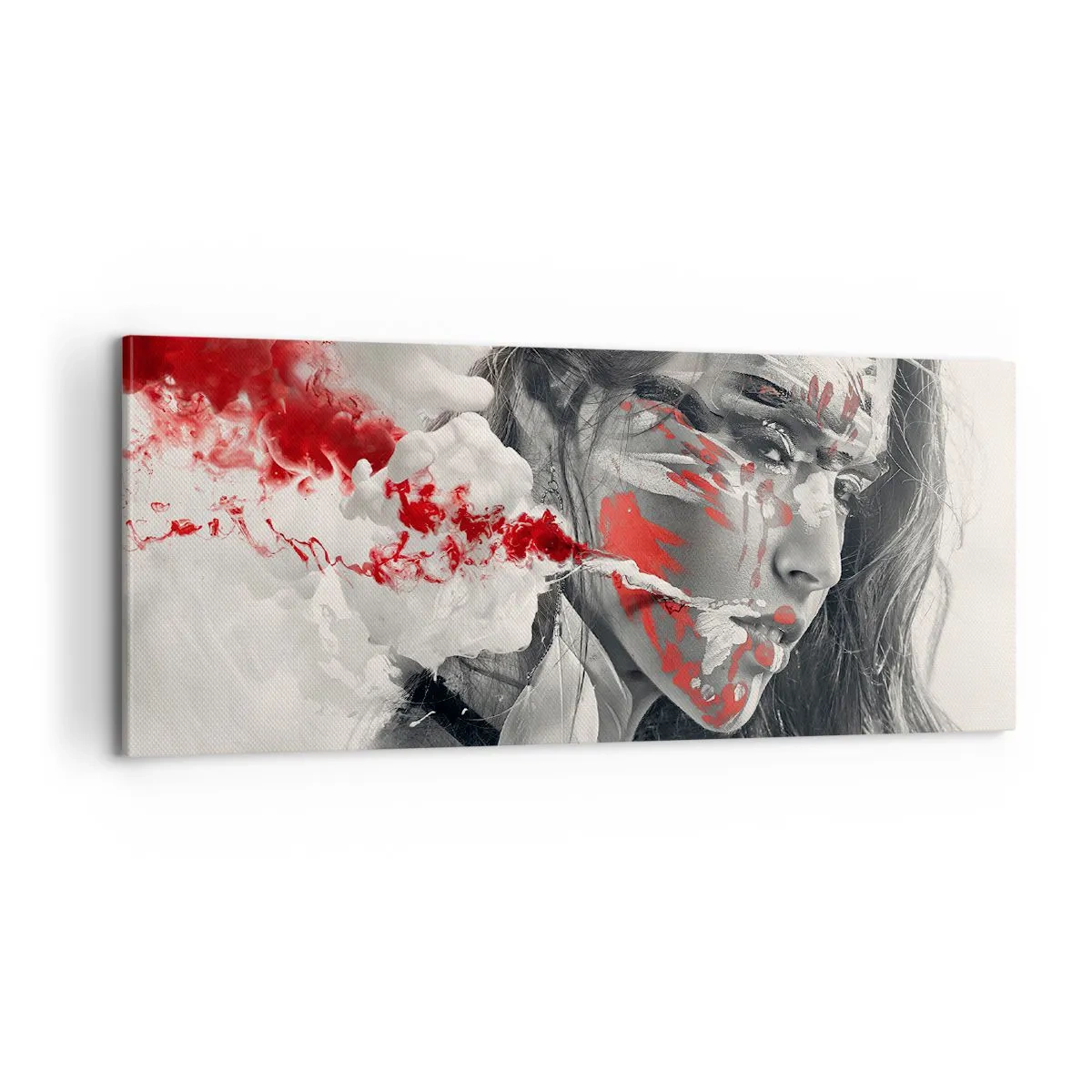 Quadro em tela - Nos fumos do absurdo - 100x40 cm