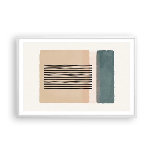 Pôster em moldura branca - Está tudo bem - 91x61 cm