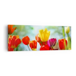 Quadro em tela - Todas as cores do sol - 140x50 cm
