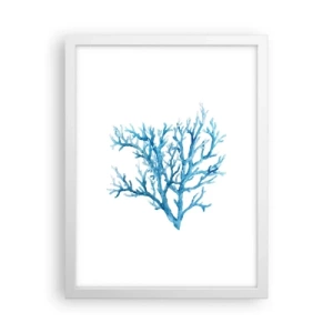 Pôster em moldura branca - Filigrana náutica - 30x40 cm