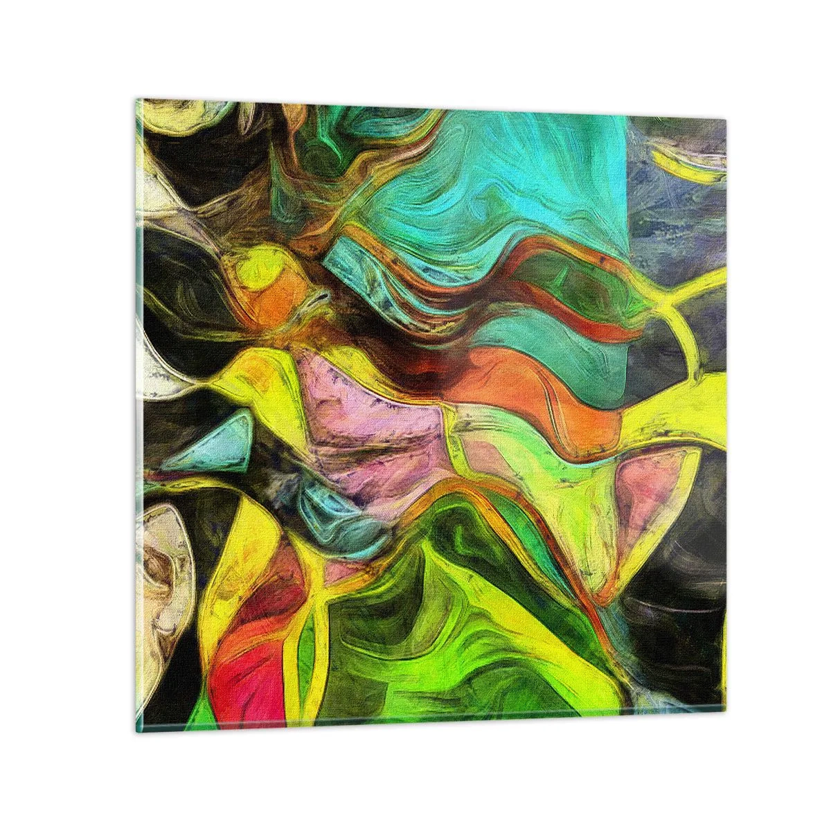 Quadro em vidro - O movimento é vida - 70x70 cm