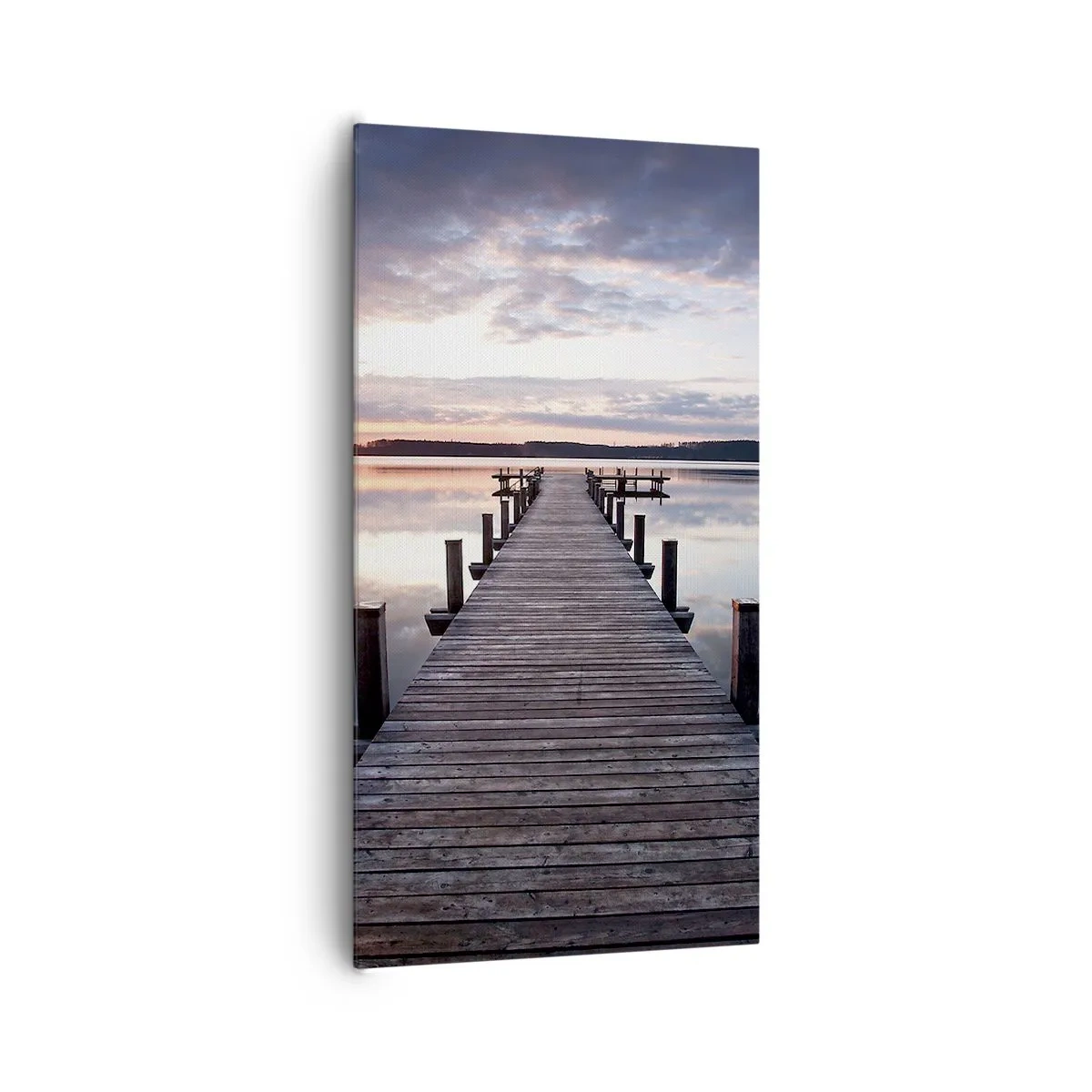 Quadro em tela - A tranquila fronteira do dia e da noite - 65x120 cm