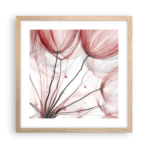 Pôster com moldura de carvalho claro - Antes da partida - 40x40 cm