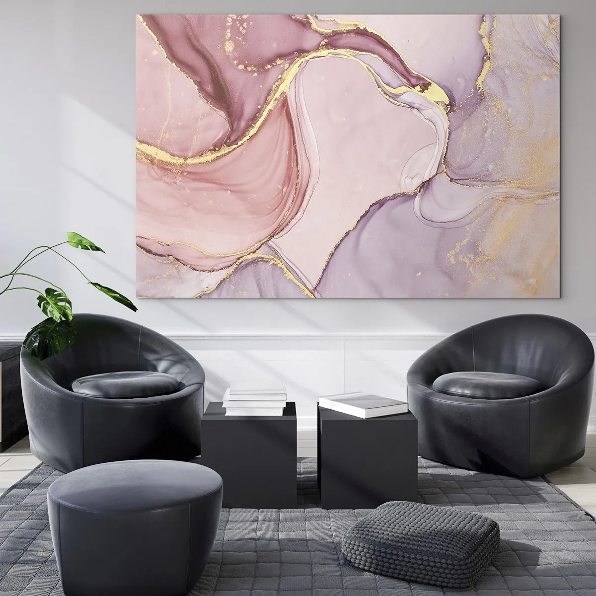 Quadro em vidro - Carícia das cores - 100x70 cm