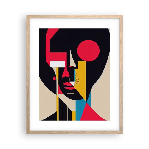 Pôster com moldura de carvalho claro - Seu mundo interior - 40x50 cm