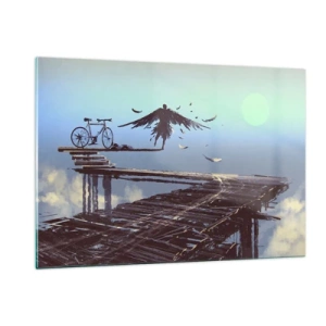Quadro em vidro - Ícaro eternamente vivo - 120x80 cm
