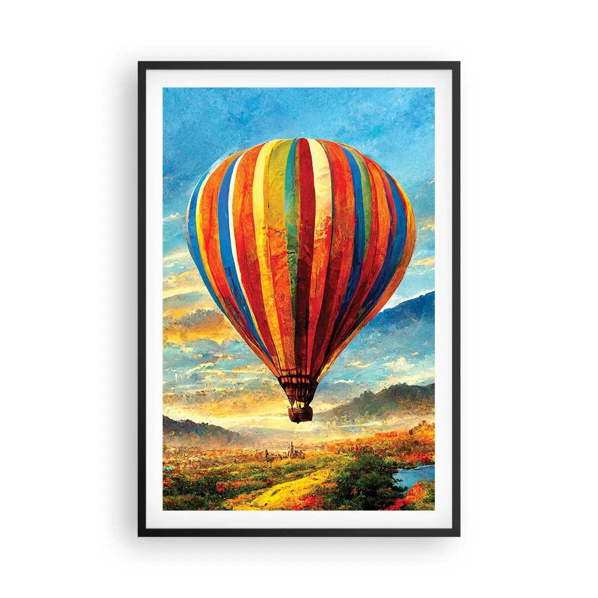 Pôster com moldura preta - Com silêncio enxergas mais - 61x91 cm