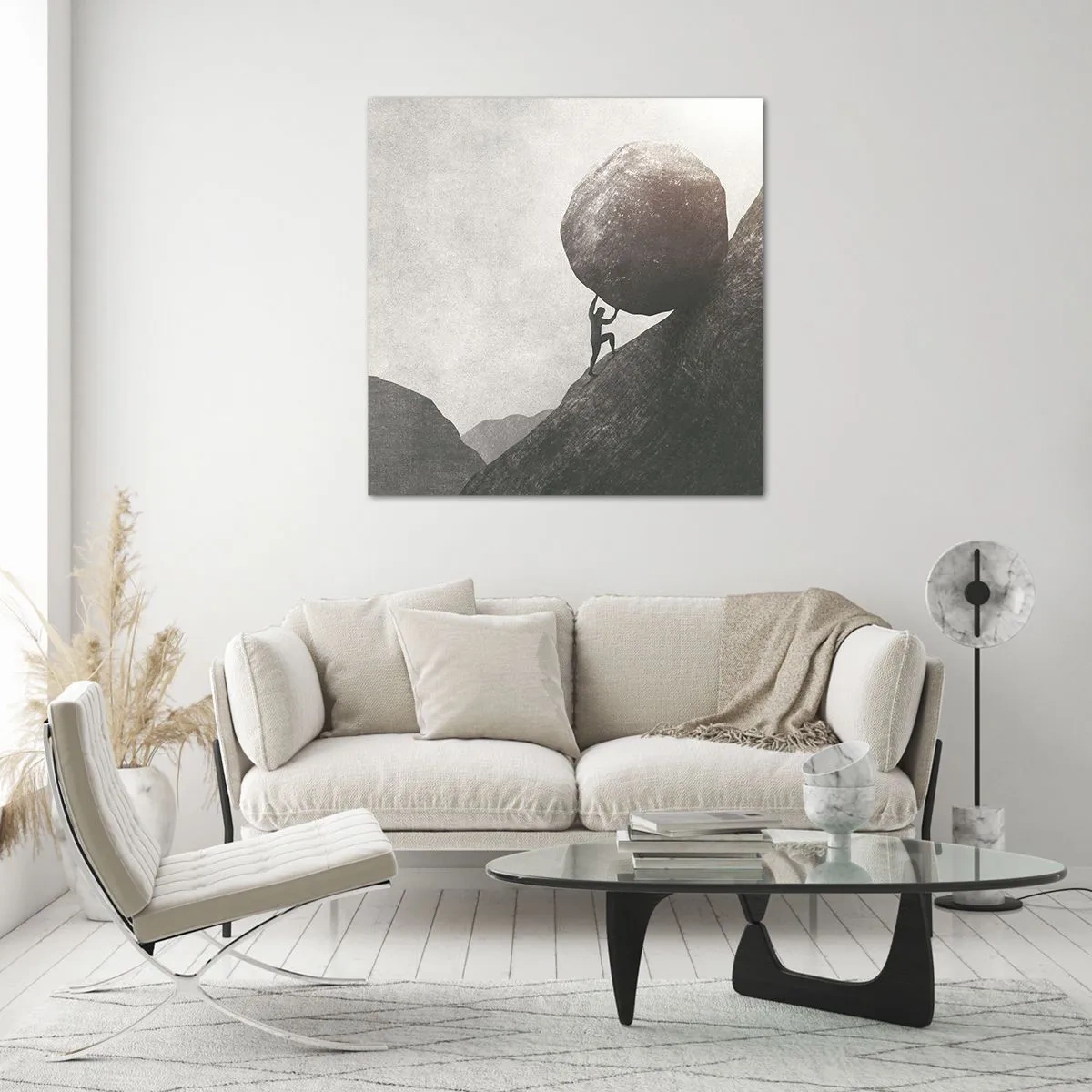 Quadro em vidro - Eu creio - 50x50 cm