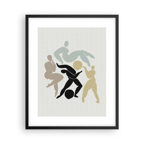 Pôster com moldura preta - Exercício para saúde e beleza - 40x50 cm