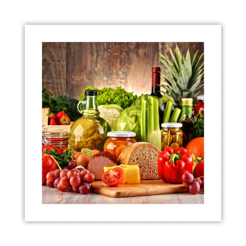Pôster - Defumados, cozidos, em conserva - 40x40 cm
