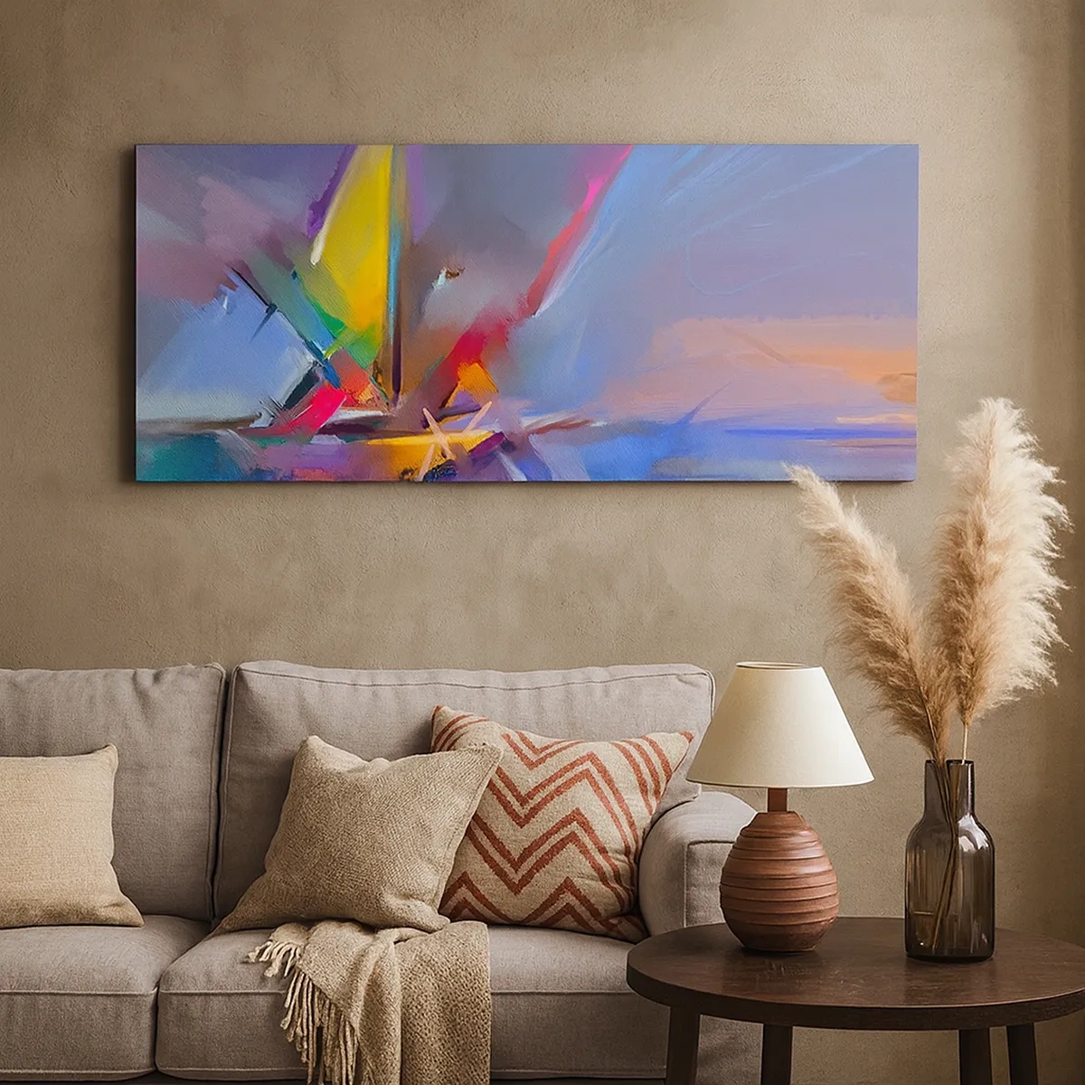 Quadro em tela - Como as asas de um pássaro - 30x30 cm