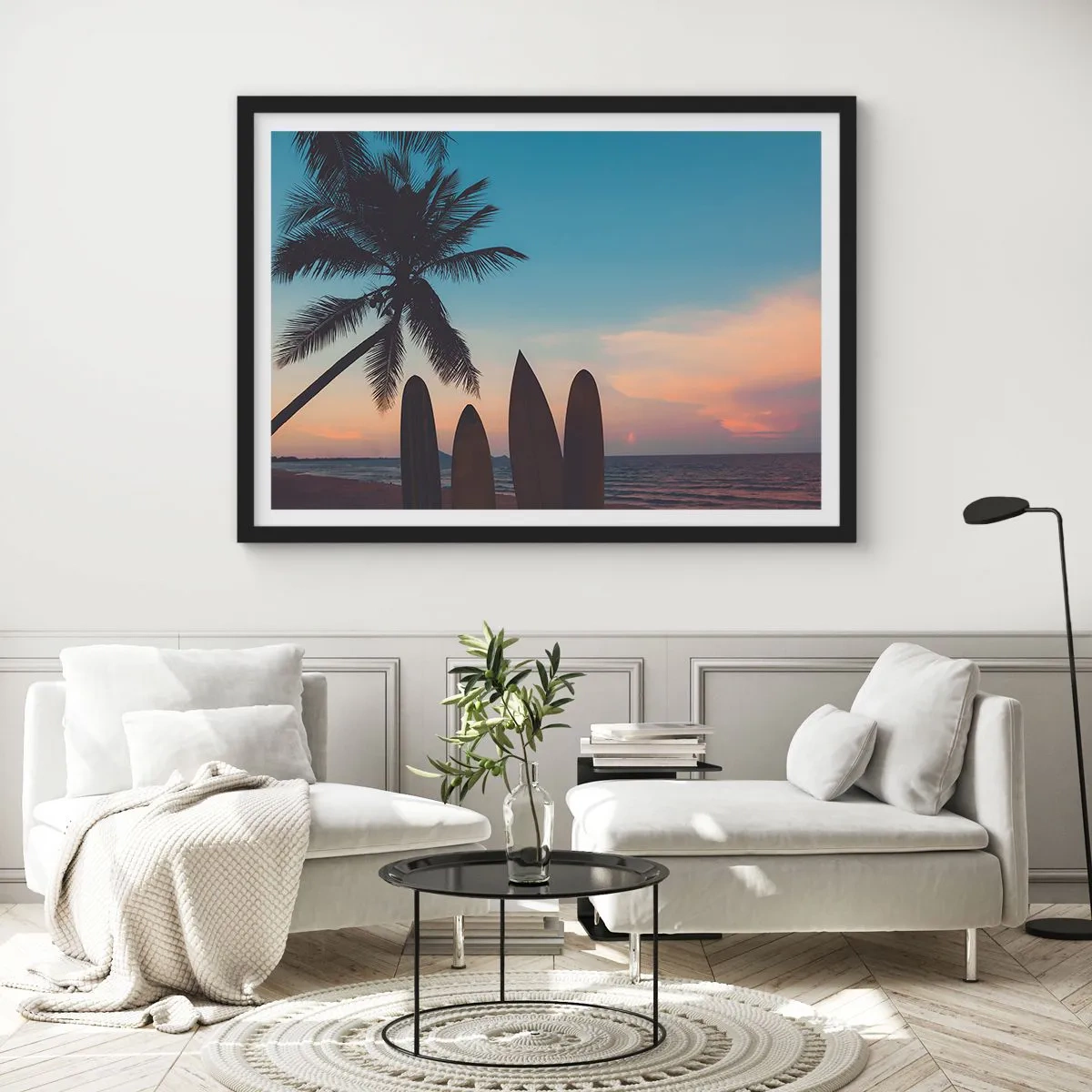 Pôster com moldura preta - Amanhã também será divertido - 100x70 cm
