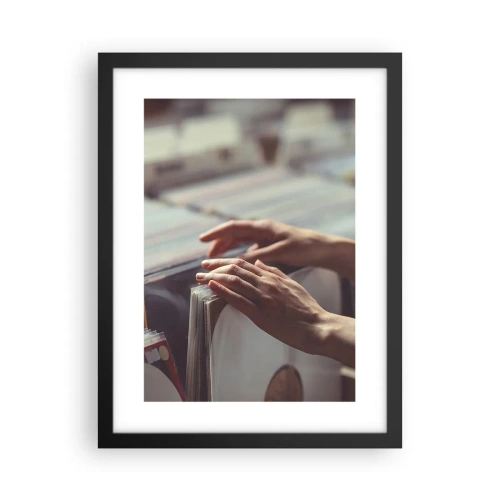 Pôster com moldura preta - Em busca de emoções - 30x40 cm