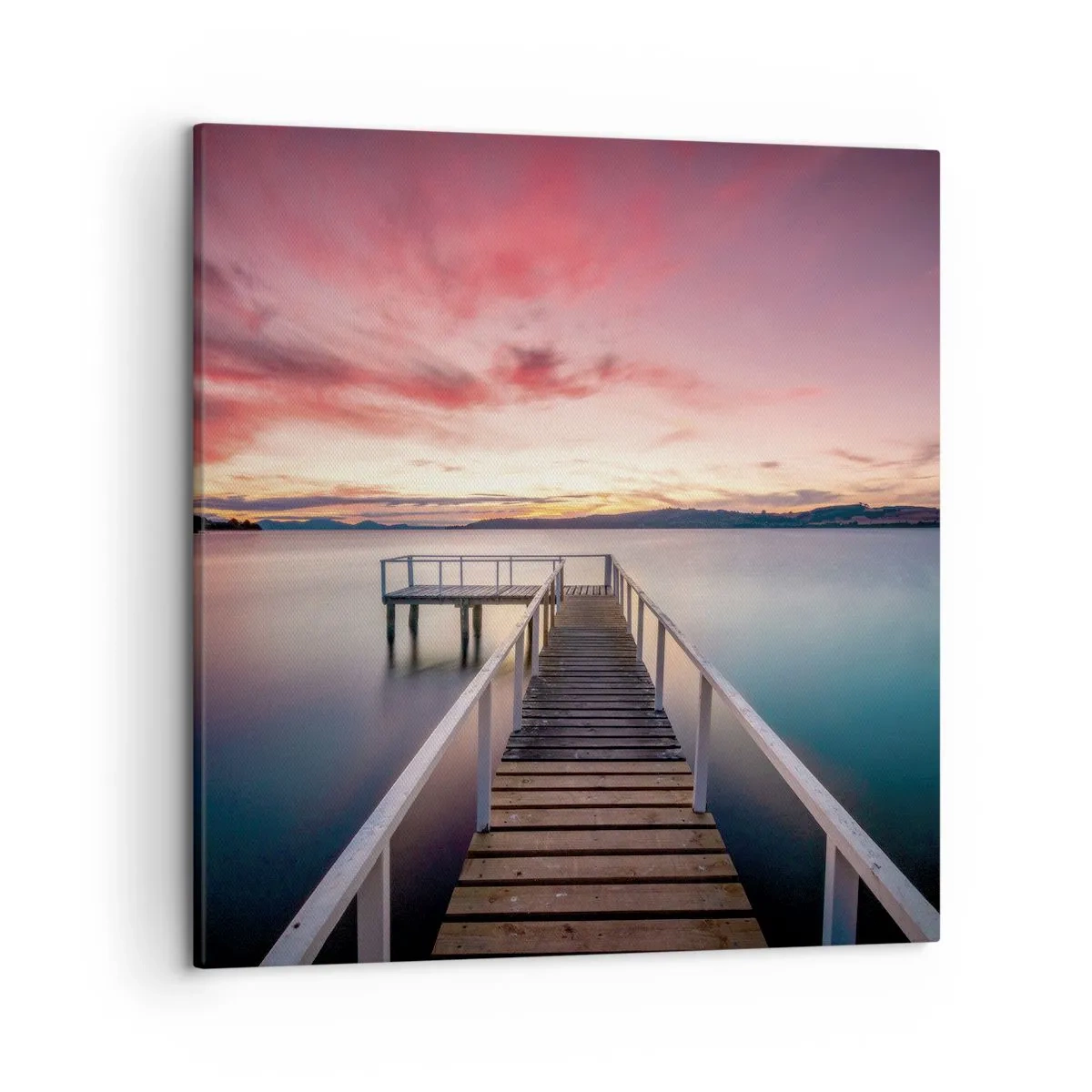 Quadro em tela - A chama suave da noite - 50x50 cm