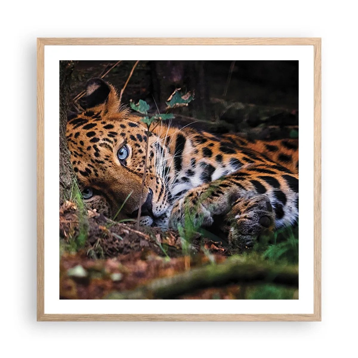 Pôster com moldura de carvalho claro - Confie em mim - 60x60 cm