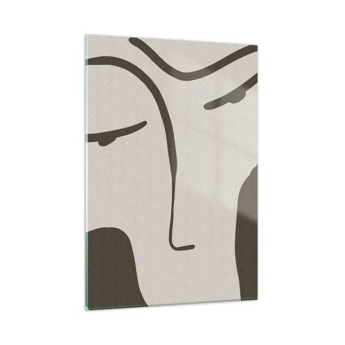 Quadro em vidro - Como uma pintura de Modigliani - 50x70 cm