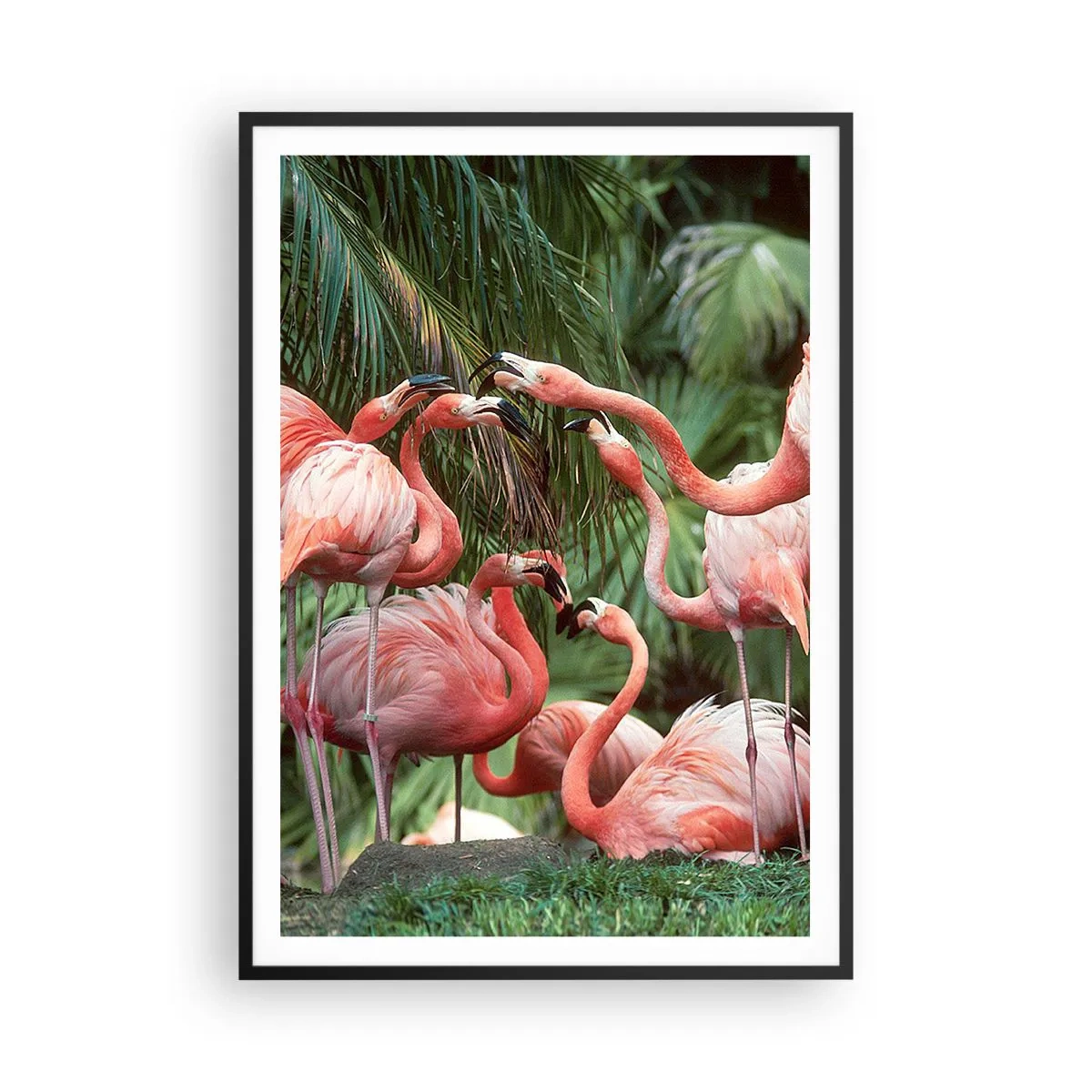 Pôster com moldura preta - Fofocas da tarde - 70x100 cm