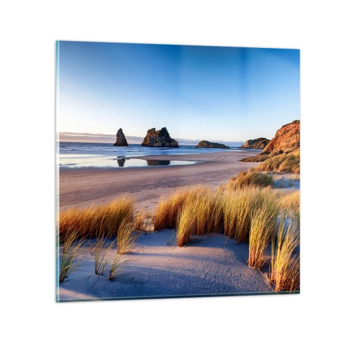 Quadro em vidro - Para quem busca a paz - 50x50 cm