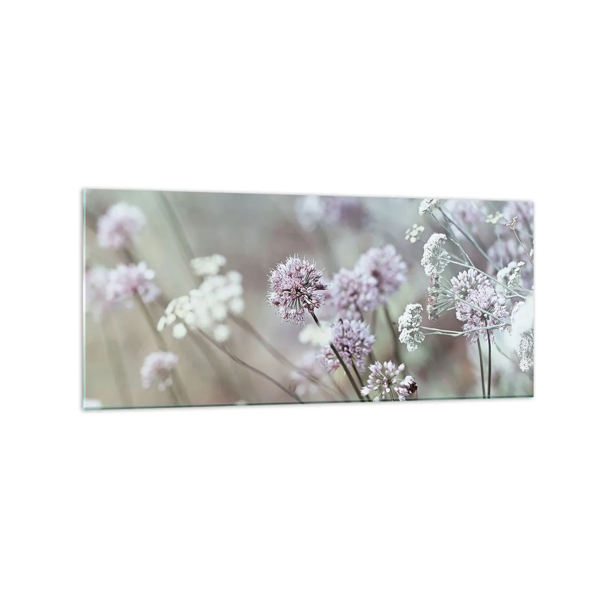 Quadro em vidro - Doce delicadeza das ervas - 120x50 cm