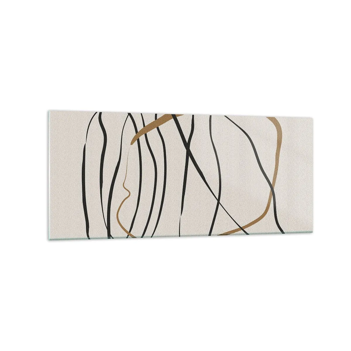 Quadro em vidro - Composição – dança em loop - 120x50 cm