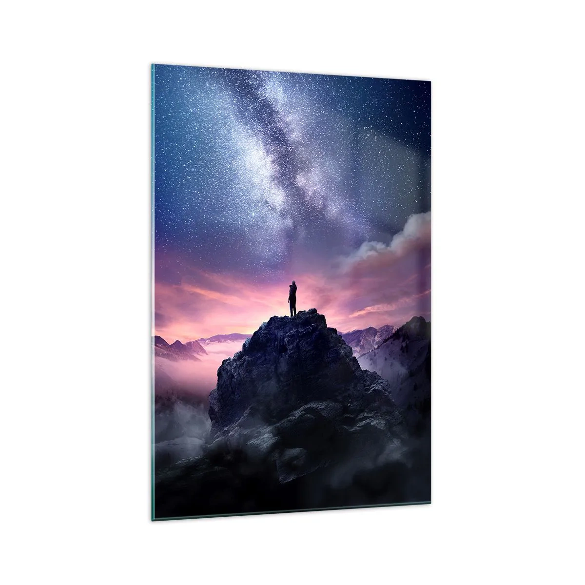 Quadro em vidro - E sentiu a vida - 70x100 cm