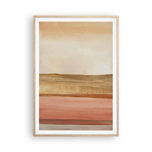 Pôster com moldura de carvalho claro - Composição vertical - 70x100 cm