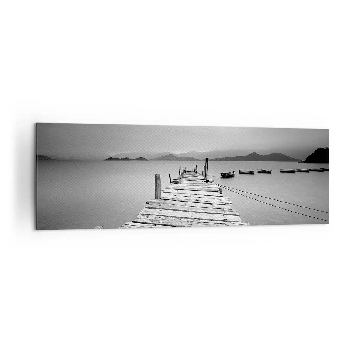 Quadro em tela - Além das montanhas, além dos mares - 160x50 cm