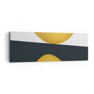 Quadro em tela - Primeiro: ouro - 90x30 cm