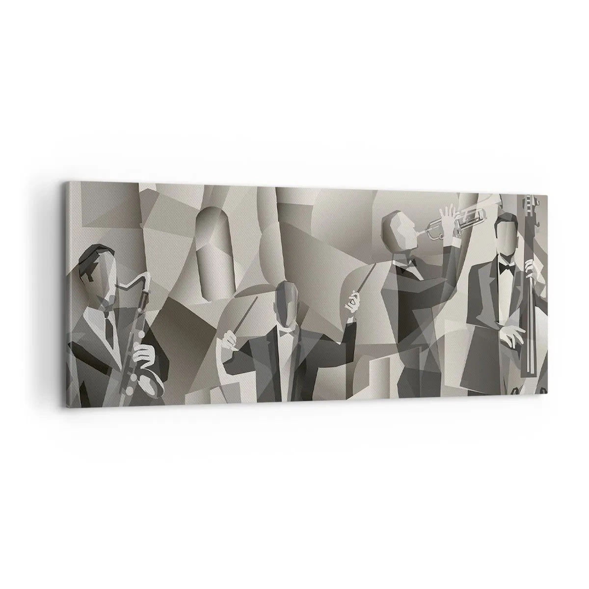 Quadro em tela - No espaço dos sons - 100x40 cm