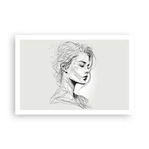 Pôster - Retrato em pensamento - 91x61 cm