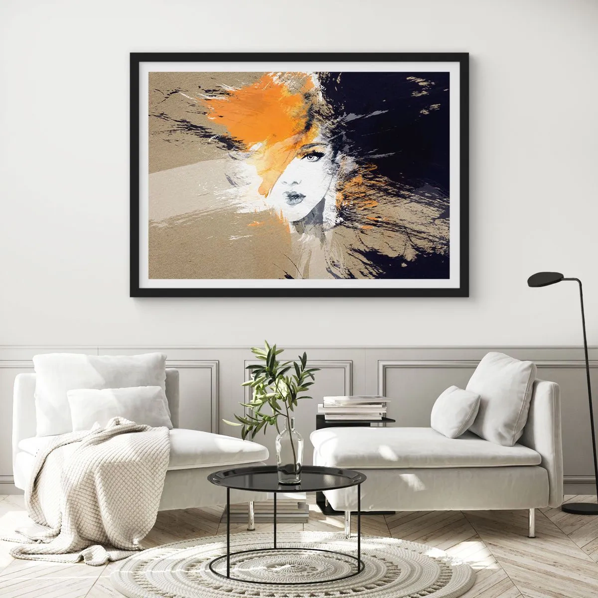 Pôster com moldura preta - E fez-se a luz - 91x61 cm