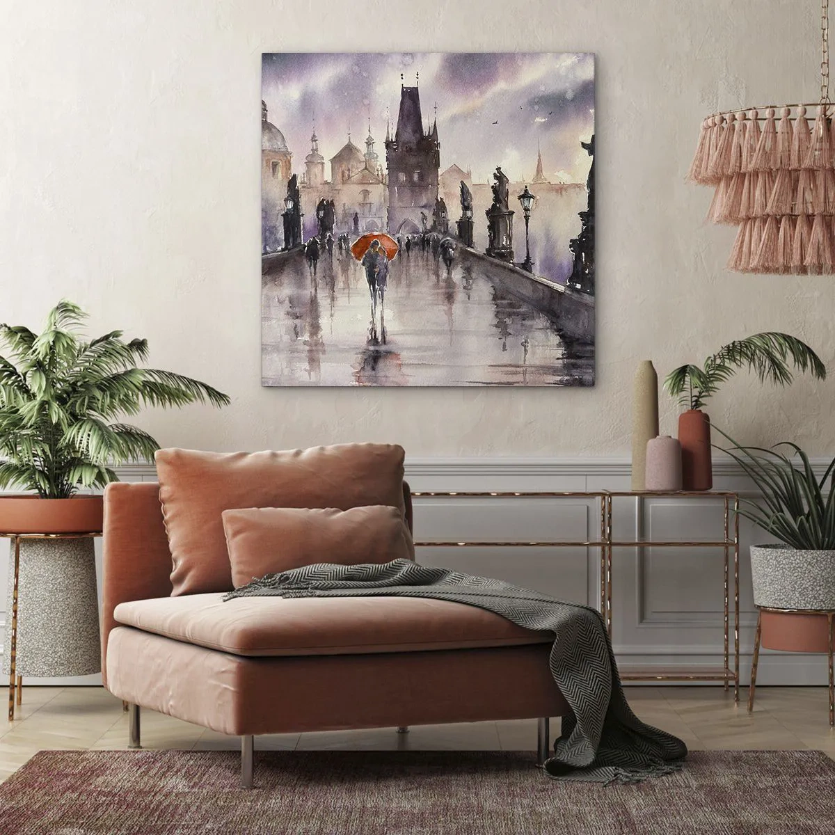 Quadro em tela - Pessoas não mudam - 60x60 cm