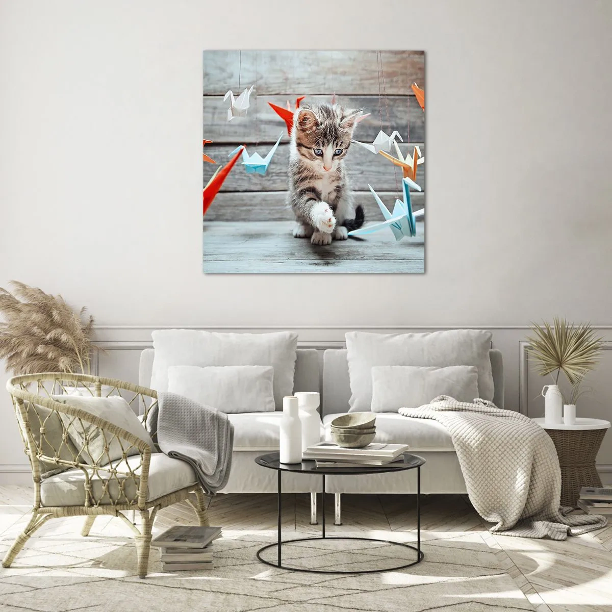 Quadro em vidro - Primeira lição - 60x60 cm