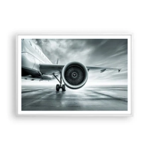 Pôster em moldura branca - Há poder! - 100x70 cm