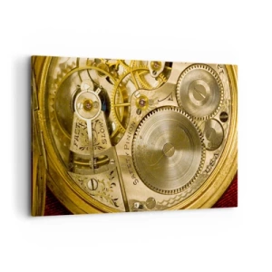Quadro em tela - Mova-se com o tempo - 120x80 cm
