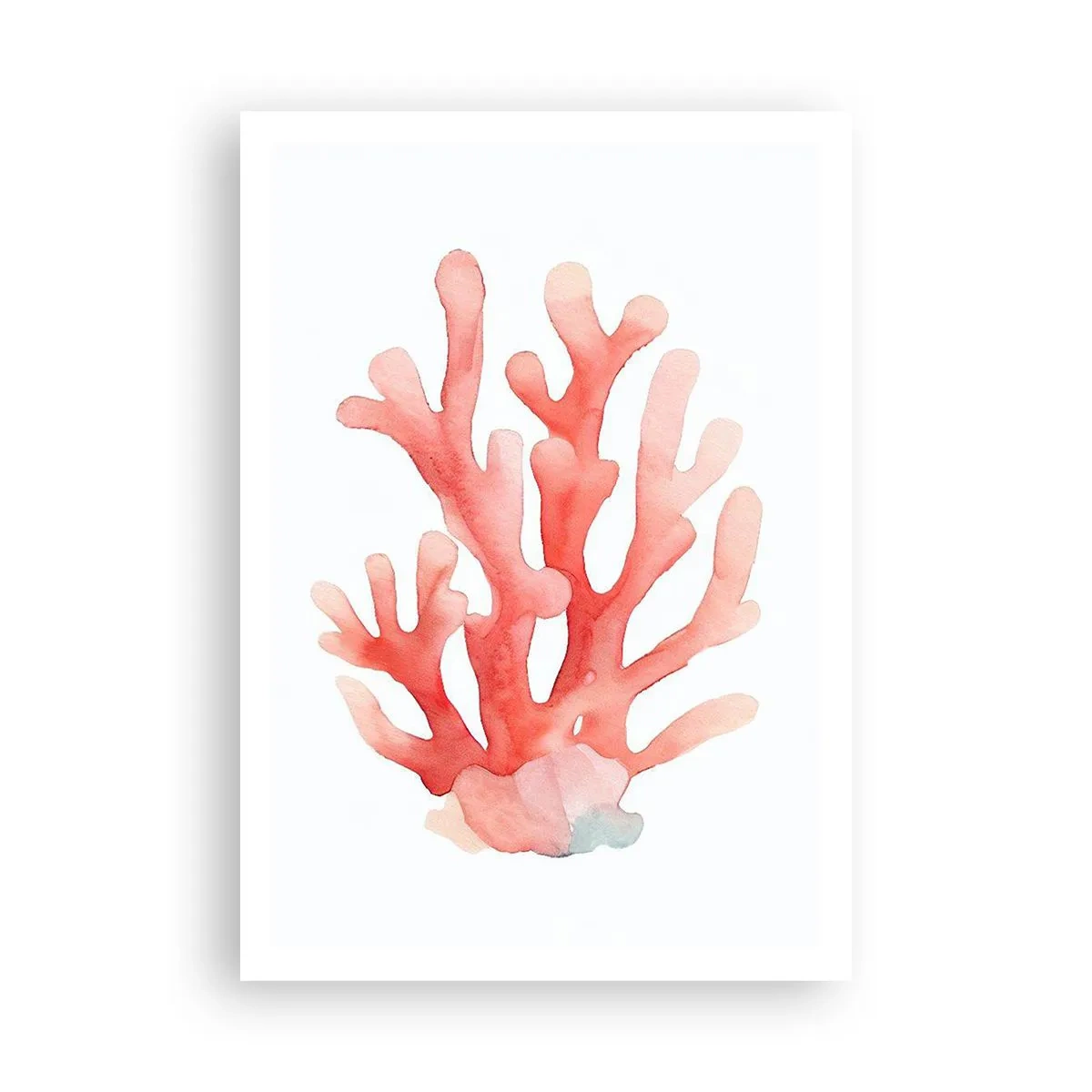 Pôster - Coral de cor coral - 70x100 cm
