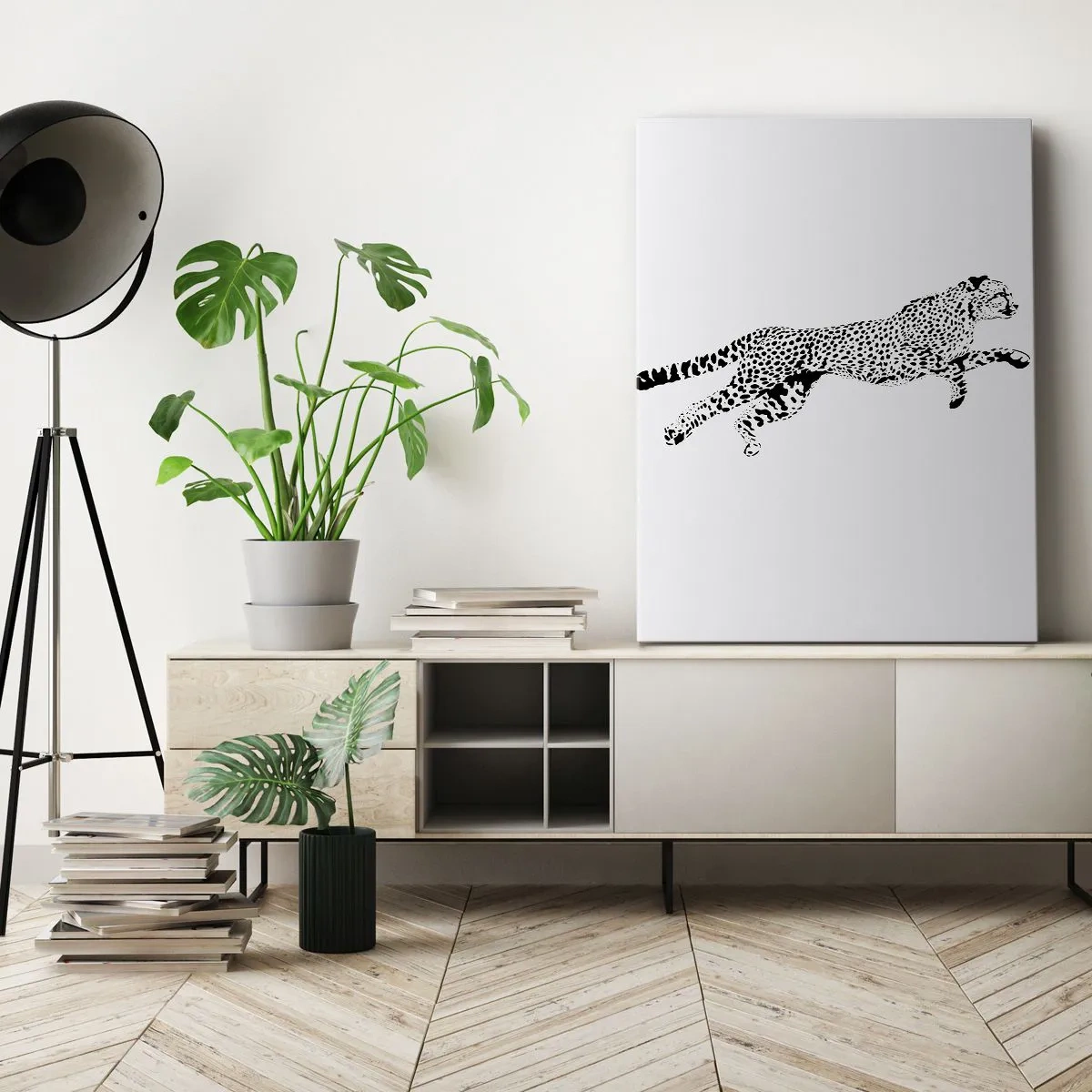 Quadro em tela - O mais rápido da Terra - 50x70 cm