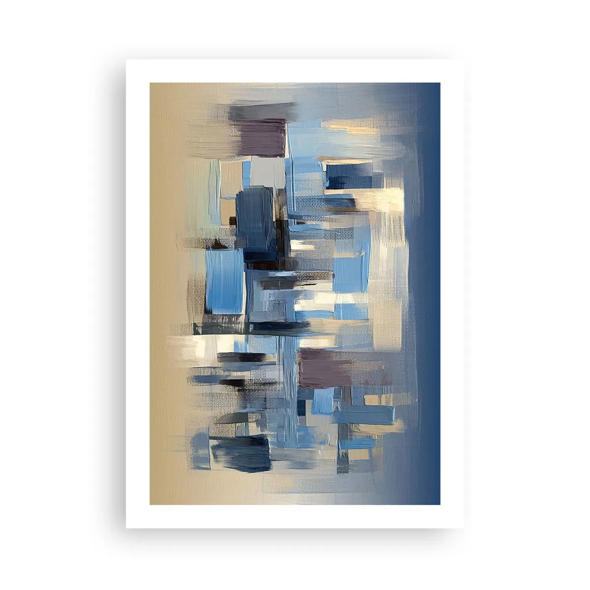 Pôster - Construção azul - 50x70 cm