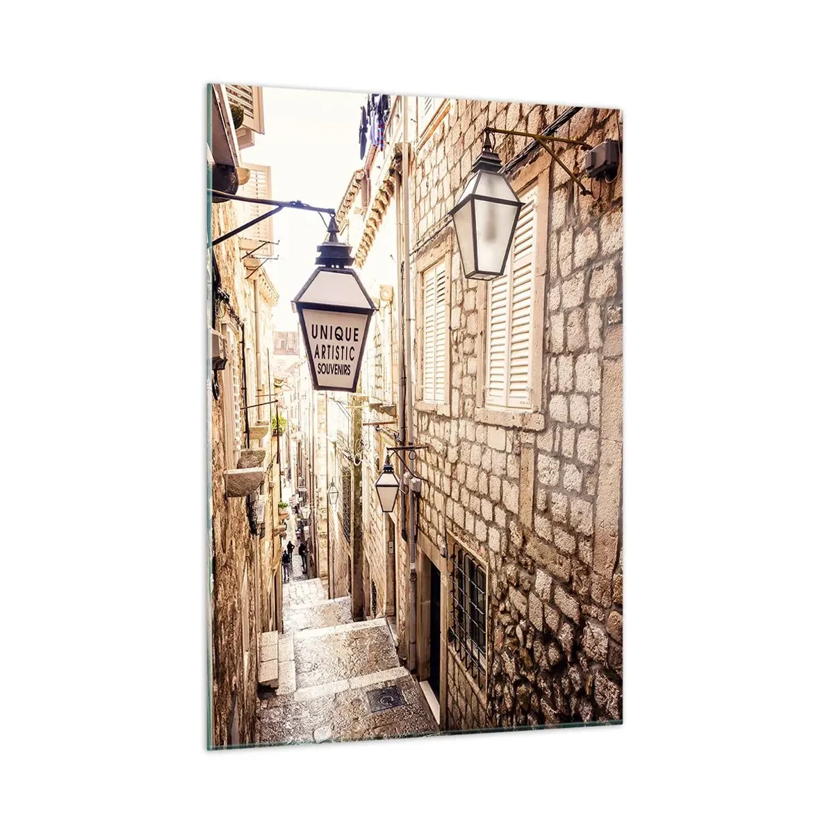 Quadro em vidro - Um beco encantador - 50x70 cm