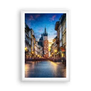Pôster em moldura branca - O charme de Cracóvia - 61x91 cm