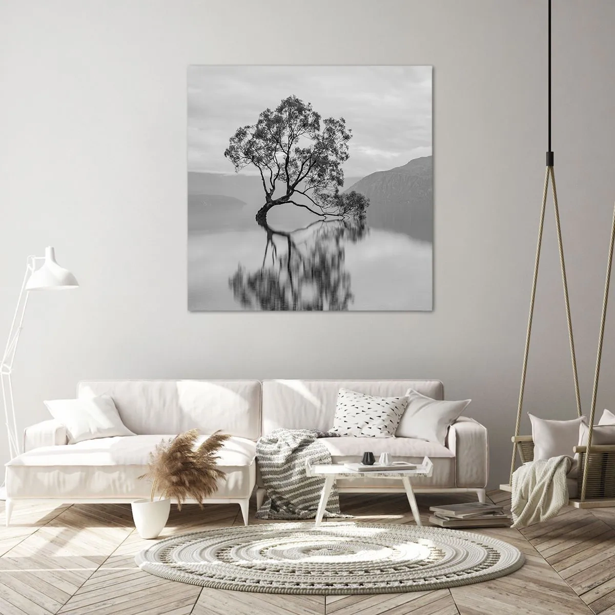 Quadro em tela - Existe um país assim - 70x70 cm