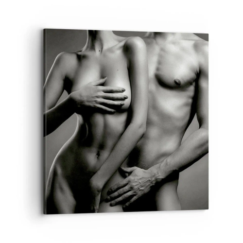 Quadro em tela - Adão e Eva - 70x70 cm