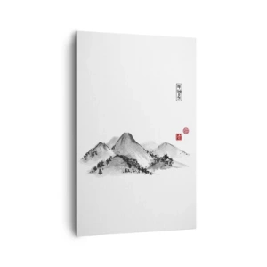 Quadro em tela - Para além do vale - 80x120 cm