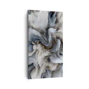 Quadro em tela - Pedra e flor - 45x80 cm