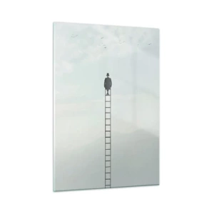 Quadro em vidro - Vá além - 50x70 cm