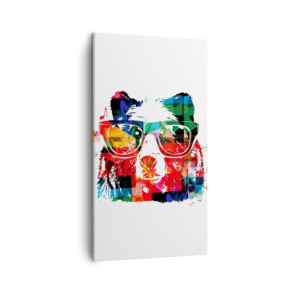 Quadro em tela - Urso da moda - 45x80 cm